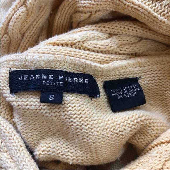 EUC VTG 80s Canary Yellow Knit Jeanne Pierre Sweater - Picture 14 of 14